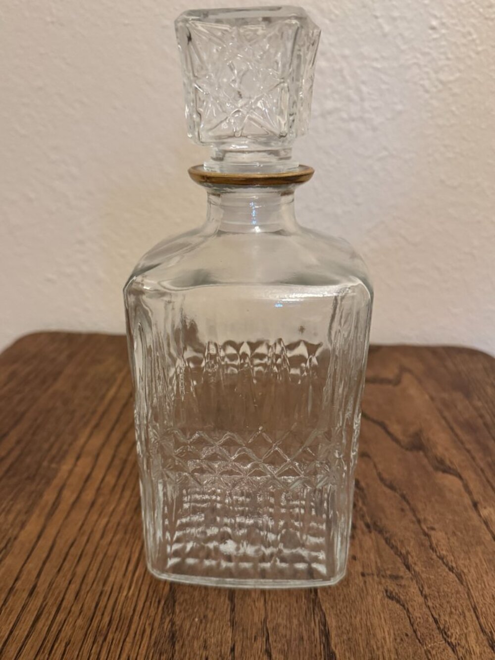Mid Century MCM Luminarc Crystal Liquor Decanter